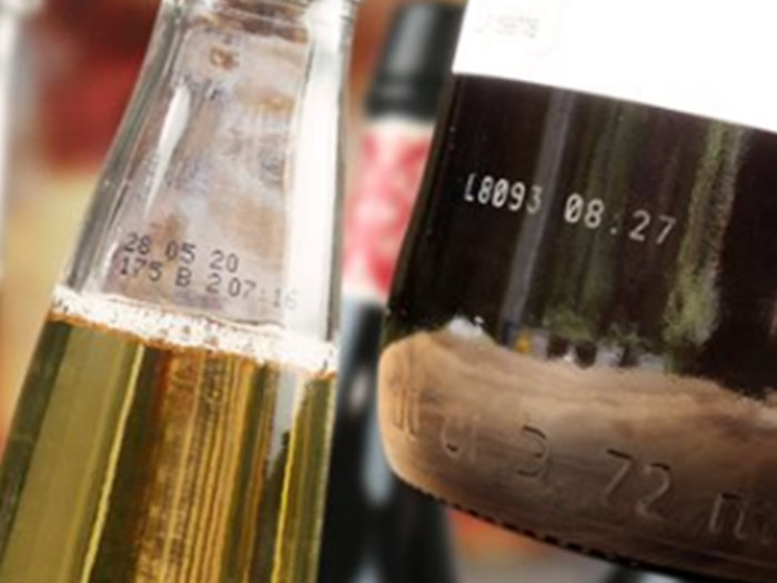 酒產(chǎn)品噴碼機(jī)激光機(jī)對(duì)比印效果